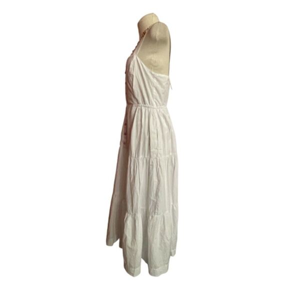 Madewell Tiered White Boho Midi Dress Size 6 - Picture 4 of 12